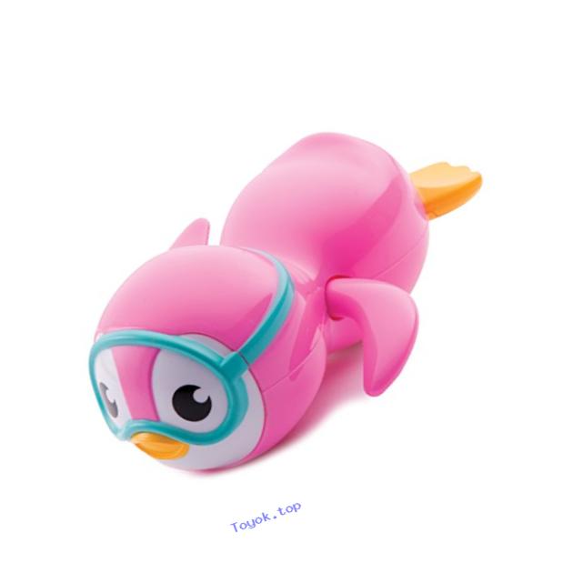 Munchkin Wind Up Swimming Penguin Bath Toy, Pink
