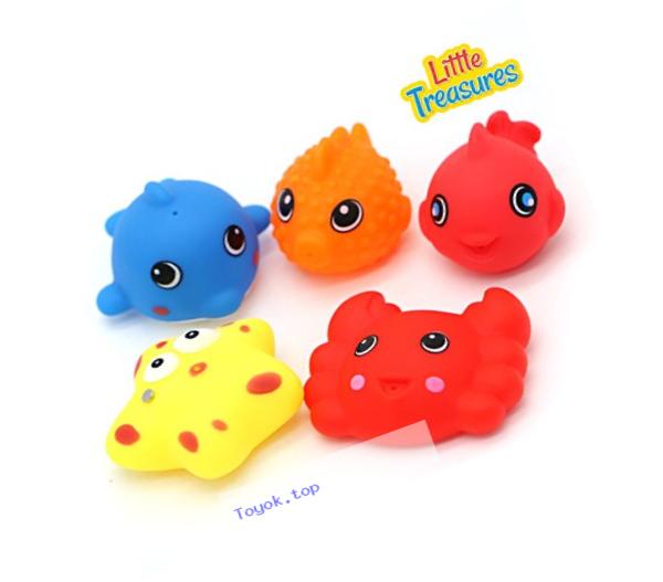 Little Treasures Bath Toys for Toddlers Non Toxic Fun Bathtub Toy