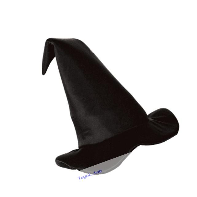 Satin-Soft Black Witch Hat Party Accessory (1 count) (1/Pkg)
