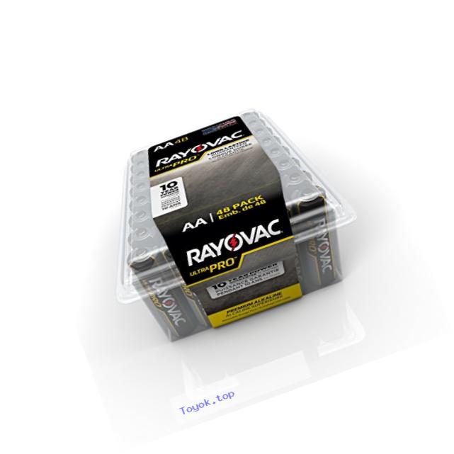 RAYOVAC ALAA-48PPJ Ultra Pro AA Alkaline Batteries, 48-Pack