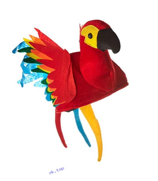 Plush Parrot Hat Party Accessory (1 count) (1/Pkg)