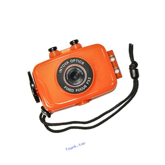Intova Duo Waterproof HD POV Sports Video Camera, Orange