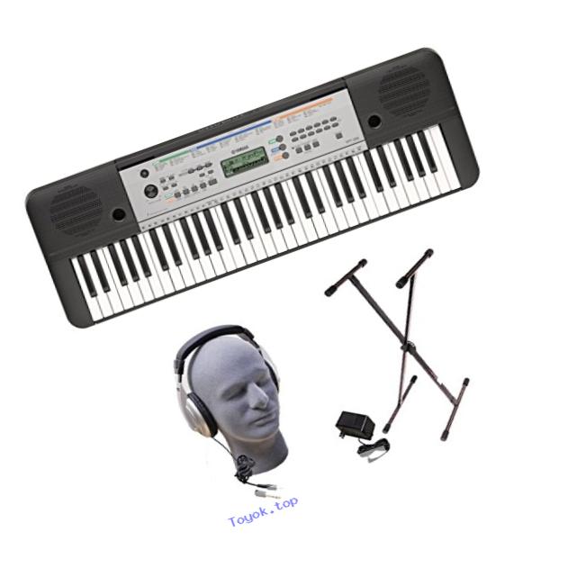 Yamaha YPT255 61-Key Keyboard Pack with Headphones, Power Supply, and Stand