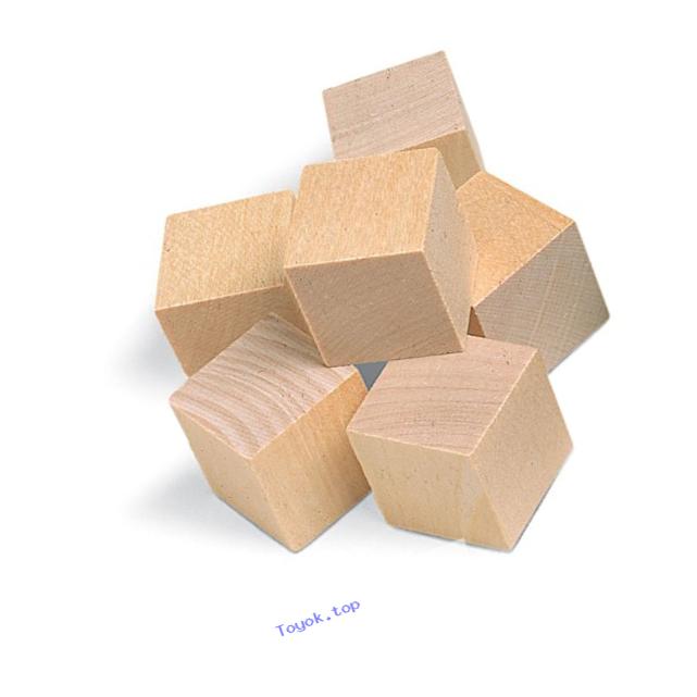 ETA hand2mind Wood 1-inch Cubes, Set of 100