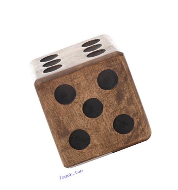 Creative Co-Op Hand Carved Mango Wooden Dice
