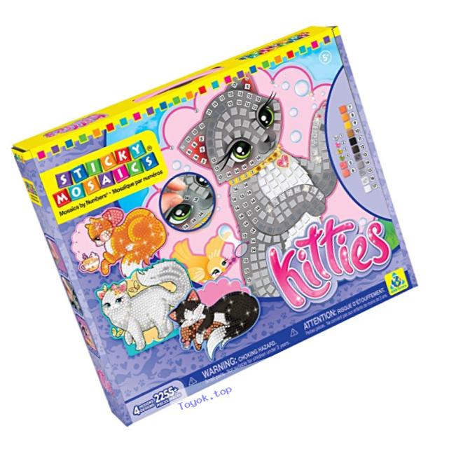The Orb Factory Sticky Mosaics Kitties Craft Kit