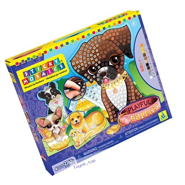 The Orb Factory Sticky Mosaics Playful Puppies Craft Kit